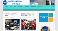 Desktop Screenshot of colegioalboradacoyhaique.cl
